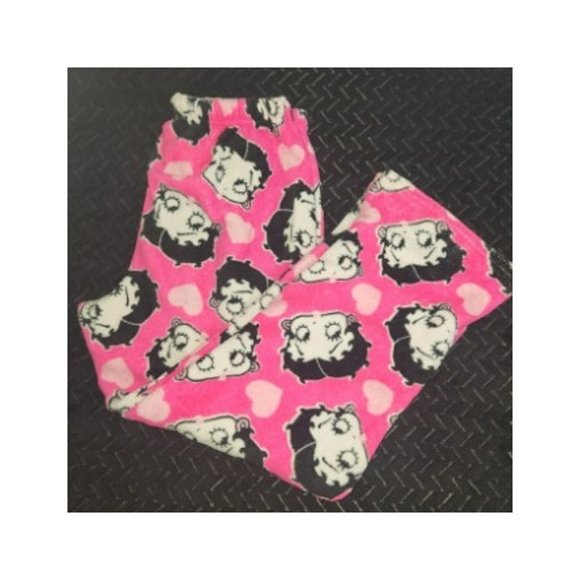 Disney Pants - Betty Boop comfy Pink velour lounge/pajama pants in size 1XL